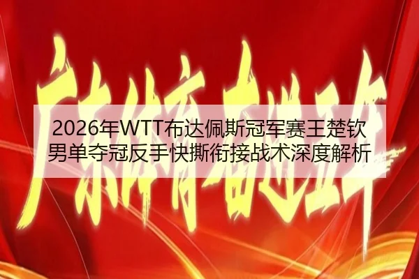 2026年WTT布达佩斯冠军赛王楚钦男单夺冠反手快撕衔接战术深度解析
