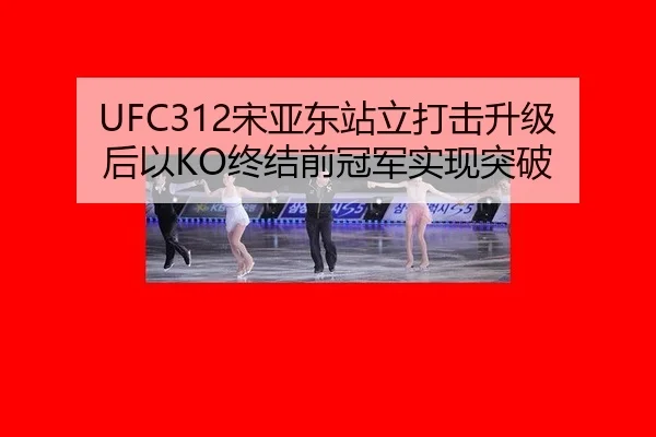 UFC312宋亚东站立打击升级后以KO终结前冠军实现突破